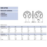 BIZTOSÍTÓGYŰRŰ KÜLSŐ D6 HORONY DIN 6799 HG. D7-9 TENGELY IMPORT BIZTOSÍTÓ ELEMEK