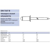 HÚZÓSZEGECS NYITOTT 3.9*14 DIN 7337B SF ALU-ACÉL DSU ASF 00528 POPSZEGECS-HÚZÓSZEGECS