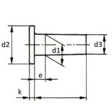 FÉK-KUPLUNGSZEGECS D10*25 DIN 7338A ALU LAPOSFEJŰ MAGYAR SZEGECSEK