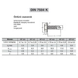 LEMEZCSAVAR ÖNF.HLF D6.3*32 DIN 7504/K A2 INOX 