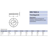 TÖMÍTŐ ALÁTÉT 26*32*2.0 DIN 7603 ALUMINIUM MAGYAR ALÁTÉTEK