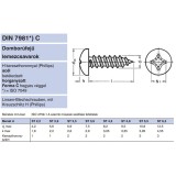 LEMEZCSAVAR DFKH D2.2*6.5 DIN 7981 HG. PH C HEGYESVÉGŰ IMPORT