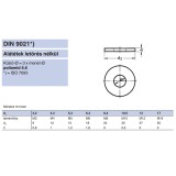 FAKÖTÉSŰ ALÁTÉT KICSI M10/D30 DIN 9021 PA6.6 FEHÉR IMPORT ALÁTÉTEK