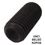 HERNYÓCSAVAR BK 1/4c*25mm DIN 916-45H UNC NAT.BELSŐKÚPOS IMPORT COLOS CSAVAROK