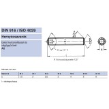 HERNYÓCSAVAR BK M8*45 DIN 916 A2 BELSŐKÚPOS INOX  METRIKUS CSAVAROK