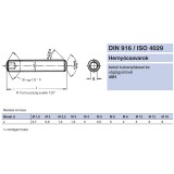 HERNYÓCSAVAR BK M3*6 DIN 916-45H NAT. BELSŐKÚPOS  METRIKUS CSAVAROK