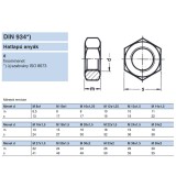 ANYA HATLAPÚ FINOM M36*2.00 DIN 934-8 NAT. IMPORT ANYACSAVAR