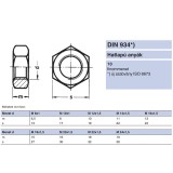 ANYA HATLAPÚ M16*1.50 DIN 934-10 NAT. IMPORT ANYACSAVAR