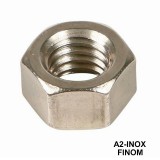 ANYA HATLAPÚ M12*1.50 DIN 934 A2 INOX  ANYACSAVAR