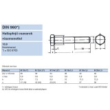 HLF CSAVAR M14*1.50*60 DIN 960-10.9 NAT. RM IMPORT METRIKUS CSAVAROK