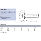 SFEH CSAVAR M5*30 (SÜLLY.FEJ) DIN 963 PA6.6 IMPORT METRIKUS CSAVAROK