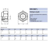ÖNBIZT.ANYA MŰAG.BET.M6 DIN 985-8 HG.  ANYACSAVAR