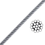 SODRONYKÖTÉL D1.0 T1*19 DIN 3053 HG. SZE:0.94KN VÁGOTT IMPORT KÖTÉL-ZSINÓR-ZSINEG-HEVEDER