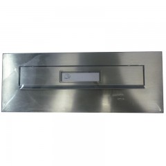 LEVÉLBEDOBÓ INOX 120mm*320mm CÍMKÉS MAGYAR POSTALÁDA, LEVÉLBEDOBÓ