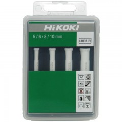 GYÉMÁNTSZEMCSÉS FÚRÓ KÉSZLET CSEMPÉKHEZ 5/6/8/10mm HIKOKI 4100519 