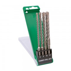 SDS PLUS BETONFÚRÓ KÉSZLET 4DB NÉGYÉLŰ PLUS  6,8,10,12/165mm HIKOKI 783390 