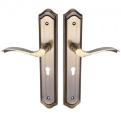 MALAGA KILINCSGARNITÚRA 92mm CILINDERES SÚROLT BRONZ MAESTRO 113MAMA06164 EGYEDI AJTÓKILINCS GARNITÚRA BELTÉRI