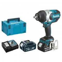 MAKITA DTW1002RTJ AKKUS ÜTVECSAVAROZÓ 18V 2DB 5Ah AKKUVAL 1000Nm+KOFFER  PÁNTOK