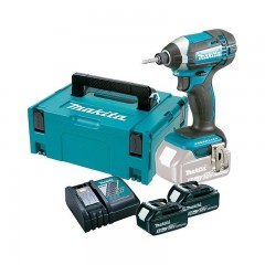 MAKITA DTD152RTJ AKKUS ÜTVECSAVAROZÓ 18V 2DB 5Ah AKKUVAL+KOFFER  