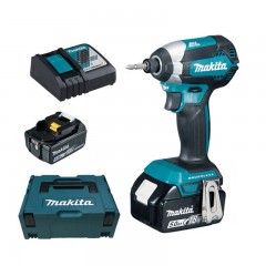 MAKITA DTD153RTJ AKKUS ÜTVECSAVAROZÓ 18V 2*5,0Ah AKKU - 170Nm - 1/4C  ÜTVECSAVAROZÓ