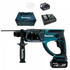 MAKITA DHR202RTJ AKKUS FÚRÓ-VÉSŐKALAPÁCS 18V 2DB 5Ah AKKUVAL SDS-PLUS 2J  PÁNTOK