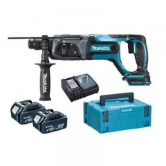 MAKITA DHR241RTJ AKKUS FÚRÓ-VÉSŐKALAPÁCS 18V 2DB 5Ah AKKUVAL ÜRŐERŐ:1,2J  