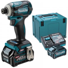 MAKITA TW001GM201 AKKUS ÜTVECSAVARBEHAJTÓ 40V 2DB 4Ah AKKUVAL+TÖLTŐ+KOFFER  PÁNTOK