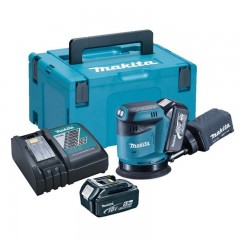 MAKITA DBO180RTJ EXCENTERCSISZOLÓ AKKUS 18V 2DB 5Ah AKKUVAL+KOFFER  EXCENTERCSISZOLÓ