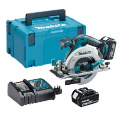 MAKITA DHS680RTJ KÖRFŰRÉSZ KÉZI AKKUS 18V 2DB 5Ah AKKUVAL D165mm+KOFFER  