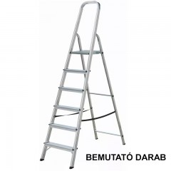ZARGES 49056B BEMUTATÓ DARAB HÁZTARTÁSI LÉTRA 6 FOKOS ECO PLUS KÖNNY. ALU TB:120KG  
