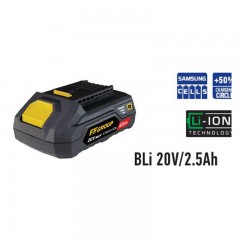 AKKUMULÁTOR 20V BLI 20V/2,5Ah F.F.GROUP 41320 UTOLSÓ DARAB 