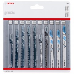 BOSCH 2607011170 DEKOPÍR FŰRÉSZLAP KÉSZLET 10DB-OS  FŰRÉSZELÉS