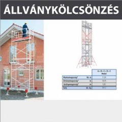 ZARGES KÖLCSÖNZÉS ÁLLVÁNY ABCDE ELEM,KAUCIÓ: 300.000,-FT  ÁLLVÁNY, LÉTRA