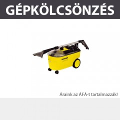 KÖLCSÖNZÉS TAKARÍTÓGÉP 1100W KAUCIÓ: 120.000,-, KÖLCSÖNZÉS KARCHER PUZZI 100-1 TISZTÍTÓ ESZKÖZÖK