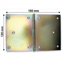 CSUKLÓSPÁNT EXTRA SZÉLES 120mm SÁRGAHORG. 120x180mm NYITOTT MAGYAR 256 PÁNTOK