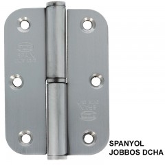 AMIG 423/4319 - MHA 477 AJTÓPÁNT KEREKÍTETT 90*65mm INOX JOBB (MAGYAR BAL)  