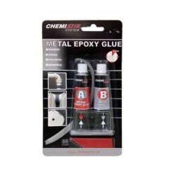 RAGASZTÓ EPOXY  2*20g 5PERC ÖNTVÉNY,SZERSZÁM,ÜVEG-MAX100°C CHEMISTIK METAL EPOXY PÁNTOK