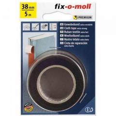 FIX-O-MOLL 3563320 RAGASZTÓSZALAG SZÖVET FEKETE 05M*38mm ERŐSÍTETT  