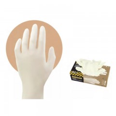 VÉDŐKESZTYŰ LATEX M ENYHÉN PÚDERES, 100DB/CSOMAG F.F.GROUP 27143 VÉDŐKESZTYŰ