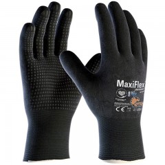 VÉDŐKESZTYŰ FEKETE PÖTTYÖS 09 MAXIFLEX ENDURANCE 42847 ATG VO-A3062/9 PÁNTOK