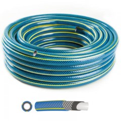 LOCSOLÓTÖMLŐ 1/0col 25M/TEK KÉK-SÁRGA SZÖVETBETÉTES POLIX BLUEBOS PLUS 16537 LOCSOLÁSTECHNIKA