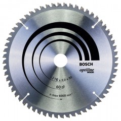 BOSCH 2608640433 KÖRFŰRÉSZTÁRCSA D216*30/60F. FÁHOZ ST. OPTILINE WOOD PROFI  