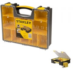 STANLEY 192749 SZORTIMENTER 422*335*106mm 10 RÉSZES CSAVARTÁROLÓ  PÁNTOK