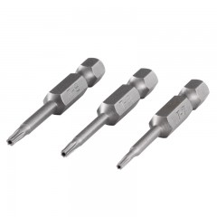 WOLFCRAFT 1260000 BEHAJTÓHEGY KÉSZLET 3DB-OS /LYUKAS TORX 7,8,9, 50mm/  BIT ÉS BEHAJTÓ HEGYEK