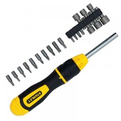 STANLEY STHT0-62574 CSAVARHÚZÓ+BIT KÉSZLET 20DB-OS RACSNIS  