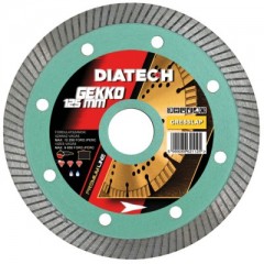 DIATECH GK125 VÁGÓKORONG TURBO D125*22,2 GEKKO GYÉMÁNTSZEMCSÉS  