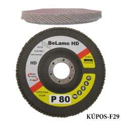 LAMELLÁS CSISZOLÓTÁRCSA KÚPOS D125/A80 LAMOFLEX FÉM-FA F29 BELAMO HD LA125809 VÁGÁS,CSISZOLÁS ÉS POLÍROZÁS