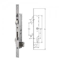 TESA 2240AUT UTOLSÓ DARAB ZÁRTEST PORTÁL 40mm VÁLTÓS CIL.21/85/22/8 KAMPÓS AUTOMATA  AJTÓZÁR