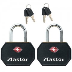 MASTERLOCK 4681EURTBLK POGGYÁSZLAKAT 23mm 2DB FEKETE  