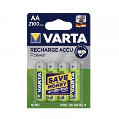 CERUZA AKKU TÖLTHETŐ 1,2V AA 2100mAh HR6 4DB/CS R2U LONGL. VARTA 56706 PÁNTOK